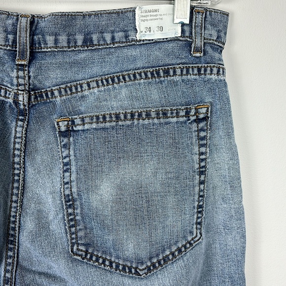 J. CREW MEN'S JEANS 34X30 STRAIGHT AZTECA VINTAGE BLUE - Picture 7 of 10